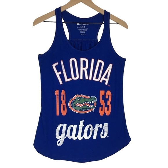 FLORIDA GATORS Tank Top Racerback Game Day School Spirit Colosseum Size Large - Picture 1 of 9